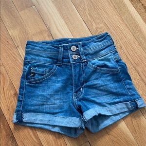 high waisted jean shorts